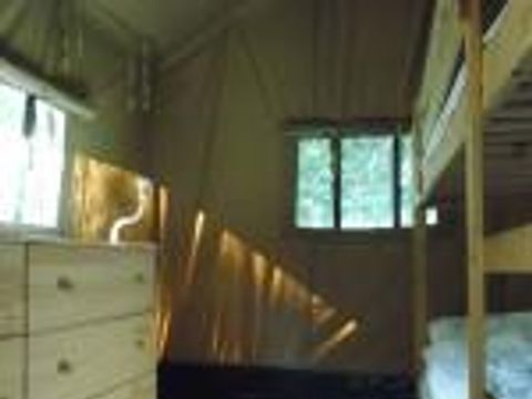 Tente en toile et en bois 4 personnes - SAFARI FORET, sans sanitaires