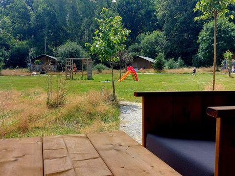 Tente en toile et en bois 6 personnes - y compris les installations sanitaires