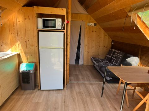 TENTE TOILE ET BOIS 4 personnes - Trappeur 