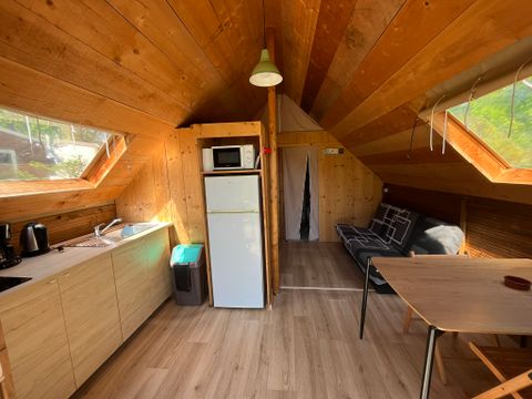 TENTE TOILE ET BOIS 4 personnes - Trappeur 
