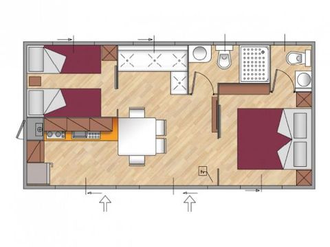 MOBILHOME 5 personnes - Elegance