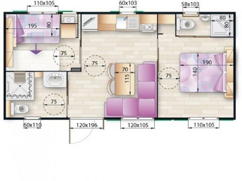 MOBILHOME 4 personnes - Space