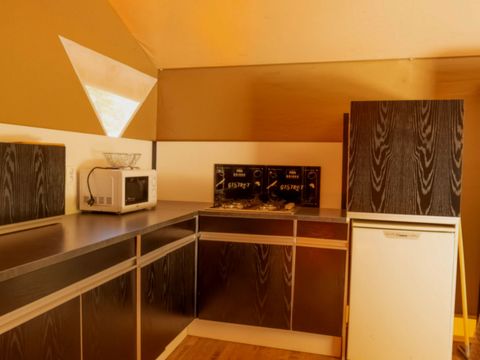 Tente en toile et en bois 7 personnes - Bungalow toilé 7p