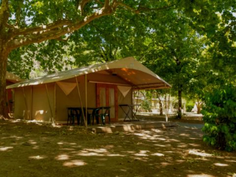 Tente en toile et en bois 7 personnes - Bungalow toilé 7p