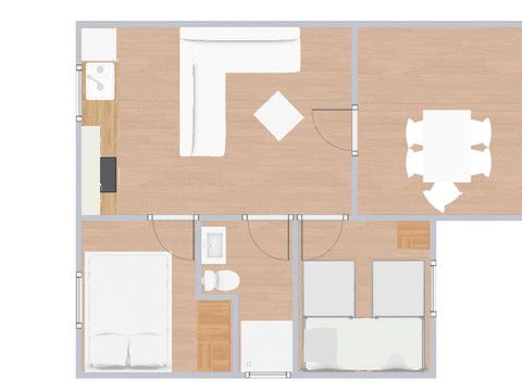 CHALET 5 personnes - C. Confort Oasis