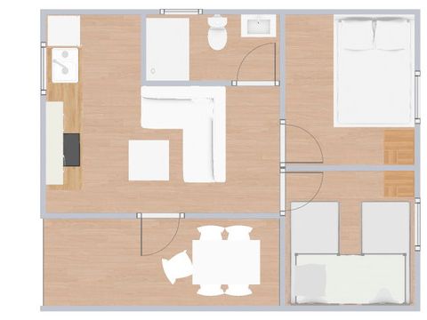 BUNGALOW 5 personnes - C. Confort Paradise