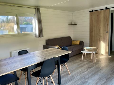 Mobilhome 4 personnes - CONFORTABLE ECOLODGE - DF23 - 2 chambres - CLIM - WIFI - PISCINE/JACUZZI