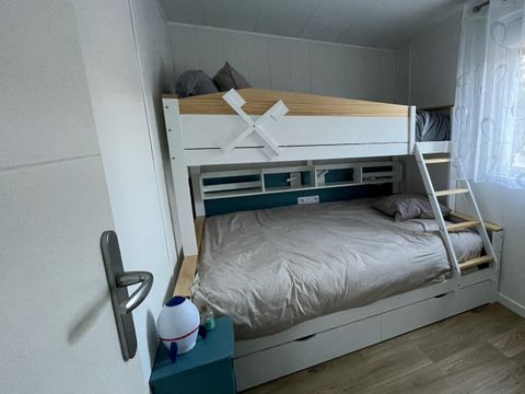 Mobilhome 8 personnes - ECOLODGE FAMILIAL - DF31 - 3 chambres - 2 salles de bain - CLIM - WIFI - PISCINE/JACUZZI - 2 TERRASSES