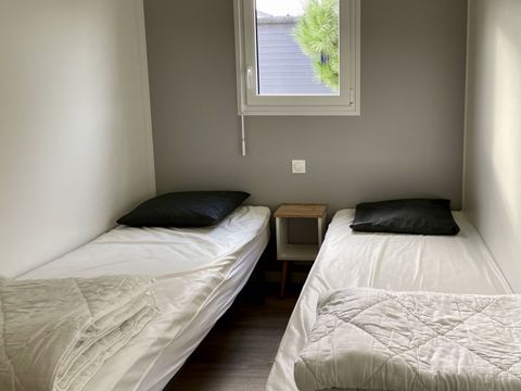 Mobilhome 6 personnes - ECOLODGE AU CALME - DF20 - 3 chambres - 2 salles de bain - 2 TERRASSES - CLIM - WIFI