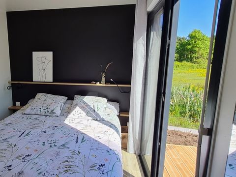 Mobilhome 6 personnes - ECOLODGE AU CALME - DF20 - 3 chambres - 2 salles de bain - 2 TERRASSES - CLIM - WIFI