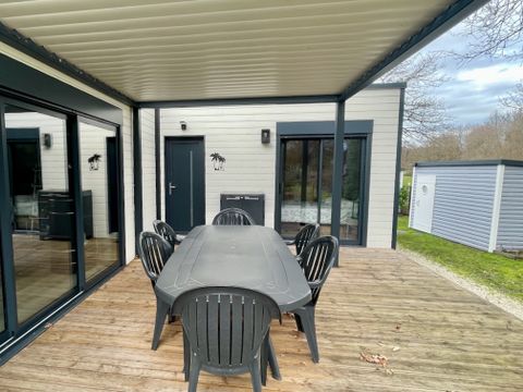 Mobilhome 6 personnes - ECOLODGE OMBRAGE ET AU CALME - DF25 - 3 chambres - 1 salle de bain - TERRASSE - WIFI