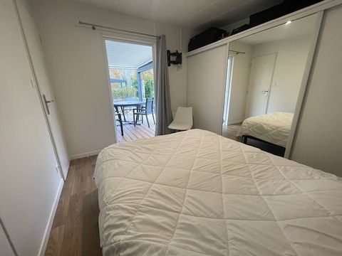 Mobilhome 4 personnes - Mobilhome 4 personnes - Ecolodge de luxe Domaine de la forêt (Immobilhome) 2 chambres: climatisation/LL/LV/ accès piscine chauffée et couverte inclus