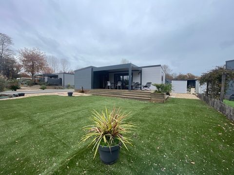 Mobilhome 4 personnes - Mobilhome 4 personnes - Ecolodge de luxe Domaine de la forêt (Immobilhome) 2 chambres: climatisation/LL/LV/ accès piscine chauffée et couverte inclus