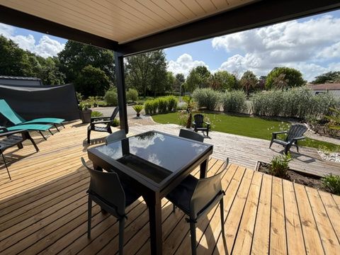 MOBILHOME 4 personnes - Ecolodge de luxe Domaine de la forêt (Immobilhome) 2 chambres: climatisation/LL/LV/ accès piscine chauffée et couverte inclus