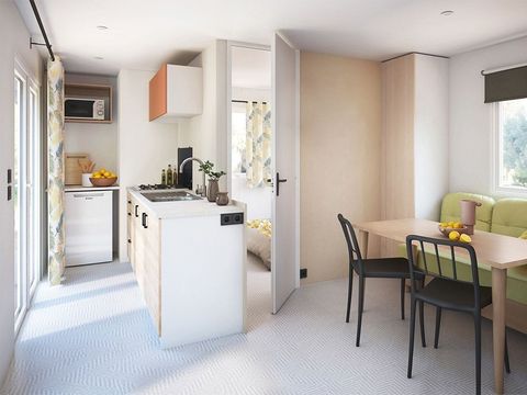MOBILHOME 6 personnes - Rivièra 2 chambres petite vue mer