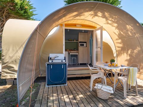 BUNGALOW TOILÉ 4 personnes - Confort Tente 2 chambres (sans sanitaires)