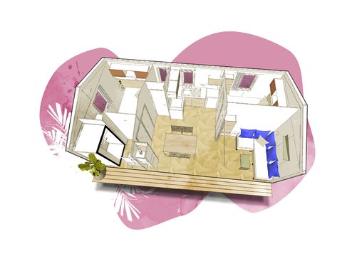 MOBILHOME 4 personnes - CONFORT - 2 chambres - Climatisation