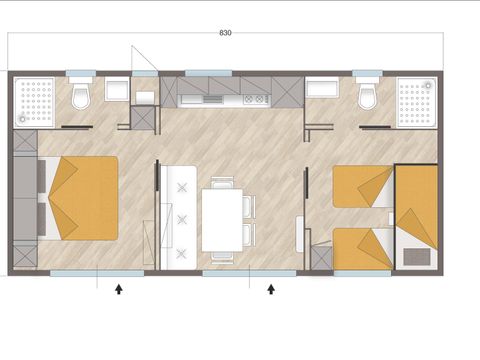 MOBILHOME 5 personnes - Superior Relax ven.-ven.