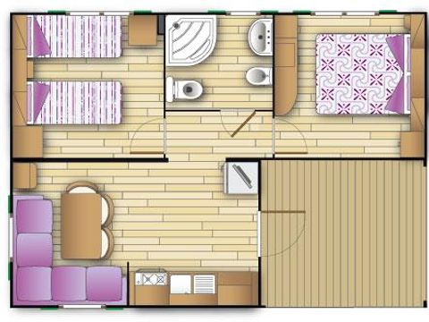 Mobilhome 5 personnes - Maxicaravan COMFORT