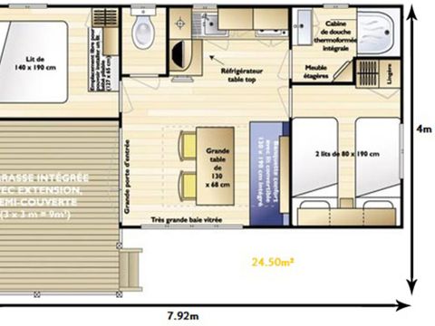 MOBILHOME 4 personnes - ATLANTIK (2MO)