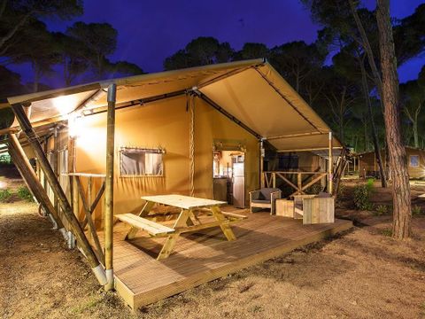 TENTE TOILE ET BOIS 5 personnes - Safari