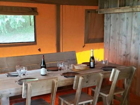 TENTE TOILE ET BOIS 5 personnes - Safari