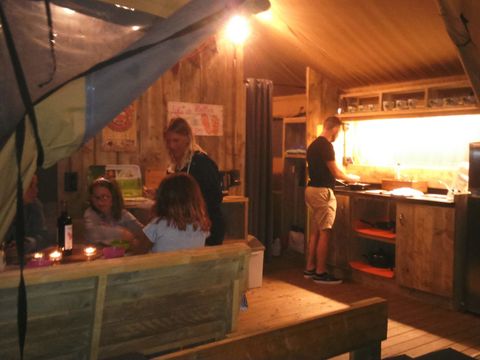 TENTE TOILE ET BOIS 5 personnes - Safari