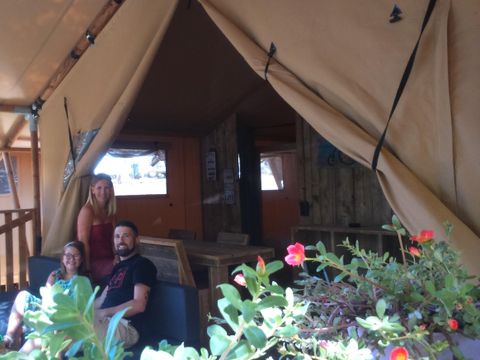 TENTE TOILE ET BOIS 5 personnes - Safari