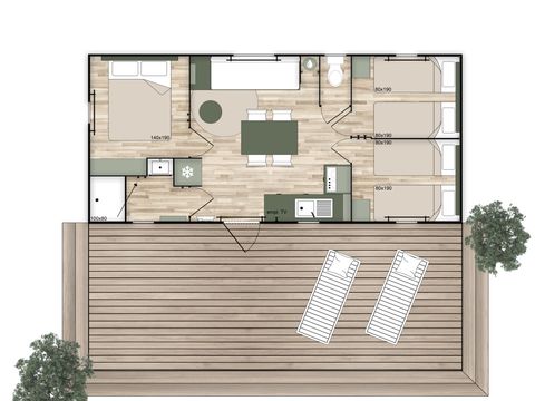 MOBILHOME 6 personnes - Nest 33