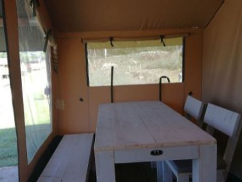 TENTE TOILE ET BOIS 4 personnes - SAFARI LUXE