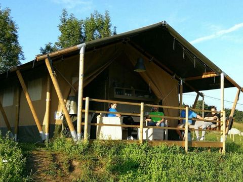 TENTE TOILE ET BOIS 4 personnes - SAFARI LUXE