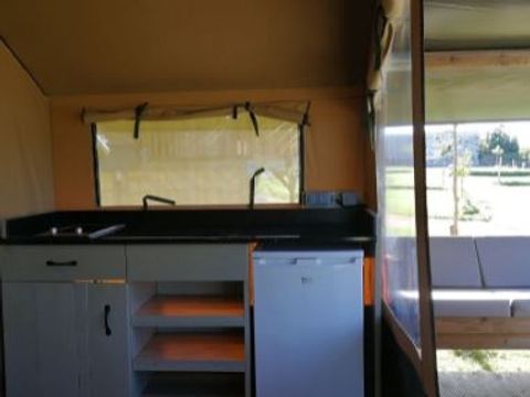 TENTE TOILE ET BOIS 4 personnes - SAFARI LUXE