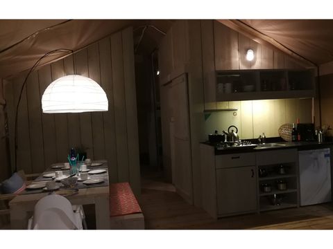 TENTE TOILE ET BOIS 4 personnes - SAFARI LUXE