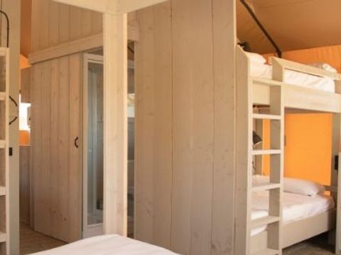 Tente en toile et en bois 6 personnes - SAFARI LUXE