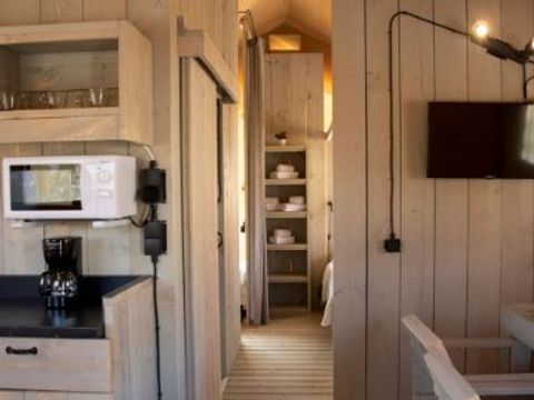 Tente en toile et en bois 6 personnes - SAFARI LUXE