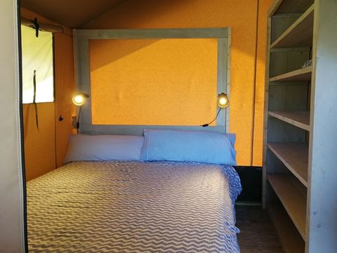 Tente en toile et en bois 4 personnes - SAFARI LUXE Sans Sanitaires