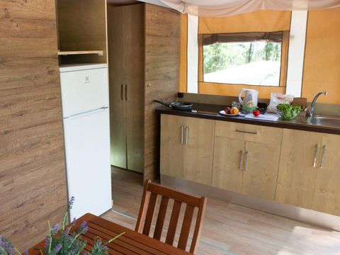 Tente en toile et en bois 5 personnes - Lodgetent Deluxe