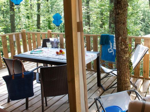 Tente en toile et en bois 5 personnes - Lodgetent Deluxe