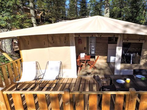 Tente en toile et en bois 5 personnes - Lodgetent Deluxe