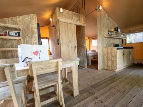 Tente en toile et en bois 4 personnes - Safari Tenten