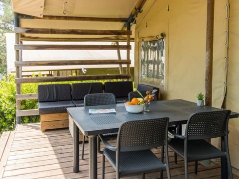 TENTE TOILE ET BOIS 6 personnes - Tente Lodge Premium