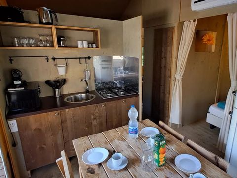 TENTE TOILE ET BOIS 6 personnes - Tente Lodge Premium