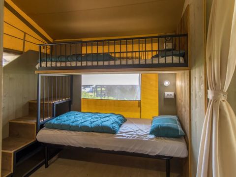Tente en toile et en bois 6 personnes - Tente Lodge Premium