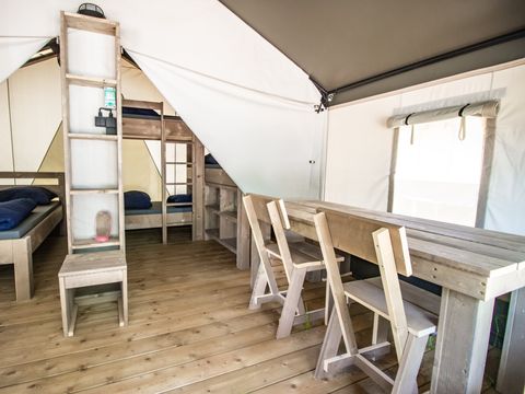 Tente en toile et en bois 4 personnes - Zelena Laguna - Tente Safari Confort