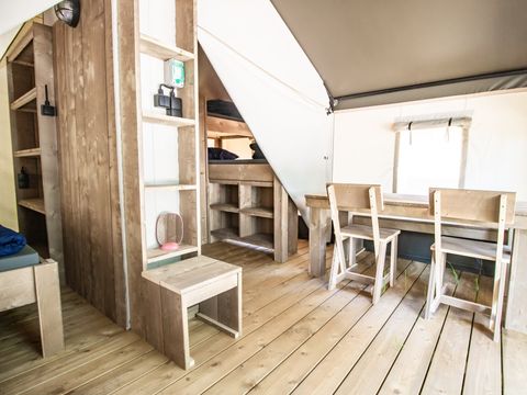 Tente en toile et en bois 4 personnes - Zelena Laguna - Tente Safari Confort