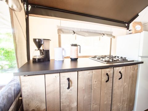 Tente en toile et en bois 4 personnes - Zelena Laguna - Tente Safari Confort