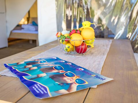 TENTE TOILE ET BOIS 4 personnes - Tente safari Confort + climatisation