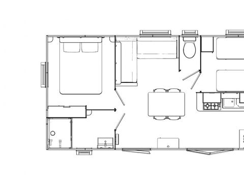 MOBILHOME 4 personnes - MH2 PREMIUM 29 m2