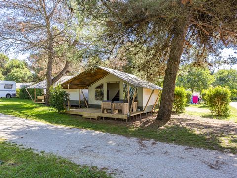 TENTE TOILE ET BOIS 5 personnes - Porto Sole - Tente Safari Confort