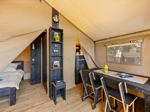 TENTE TOILE ET BOIS 5 personnes - Porto Sole - Tente Safari Bella Vista + air conditionné (5P)